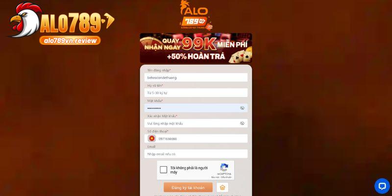 Đăng ký ALO789 qua 4 bước đơn giản và nhanh chóng nhất 2 Hướng dẫn các bước đăng ký ALO789 chuẩn nhất