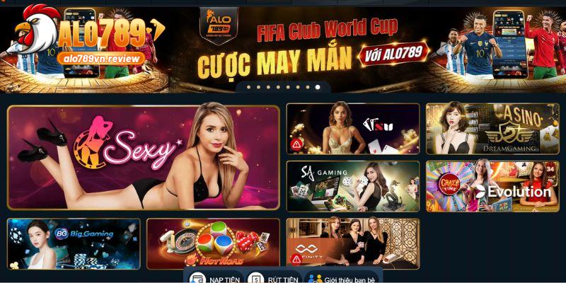 Casino ALO789 - Thiên đường của hơn 500 tựa game đình đám 2 Casino ALO789 hợp tác với các tên tuổi lớn trong lĩnh vực sòng bạc trực tuyến